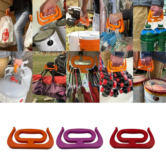 Multifunktionell handtagshållare för matkassar