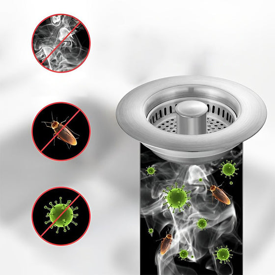 Uppgraderad 3-i-1 Kökshandfat Avloppssil