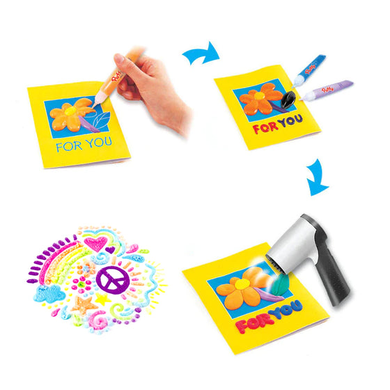 DIY Bubbel Popcorn Ritpennor (6 st)