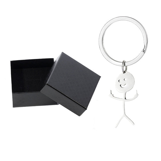 Nyckelring med rolig teckning