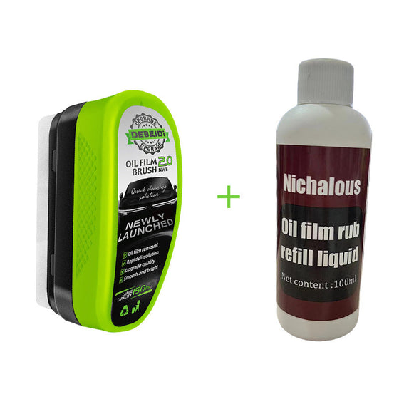 Borste för borttagning av oljefilm