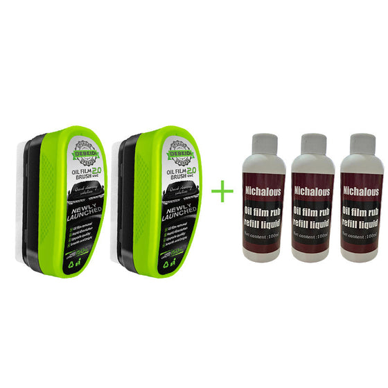 Borste för borttagning av oljefilm