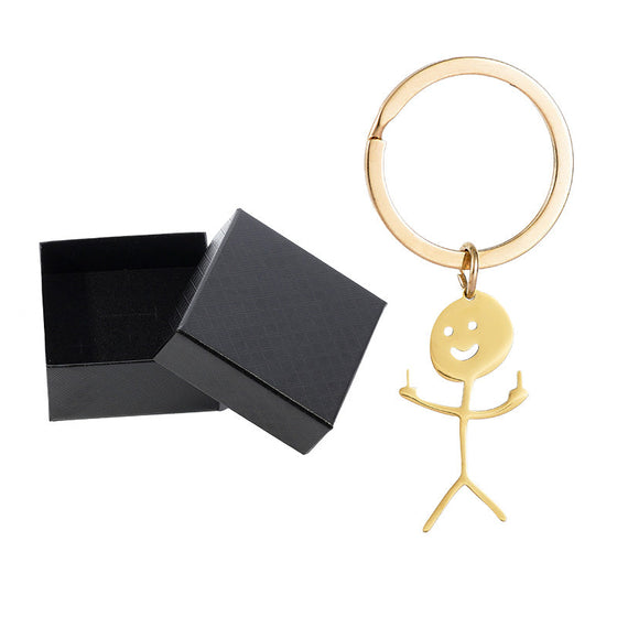 Nyckelring med rolig teckning