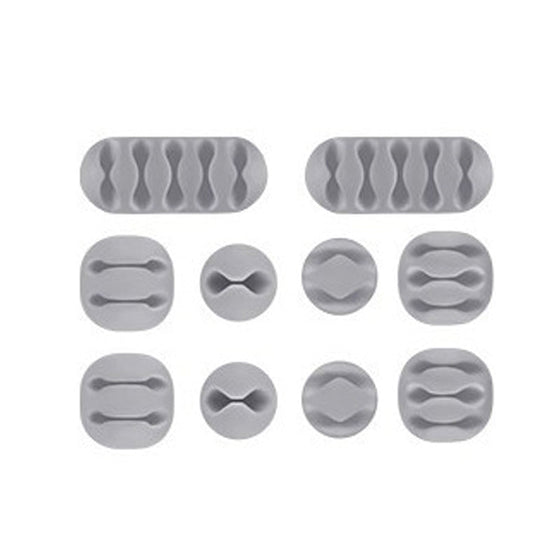 Kabelskyddssats med kabelklämmor (10 stycken)