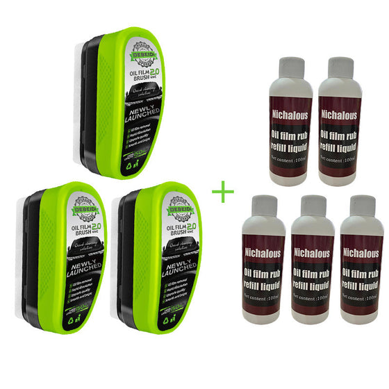 Borste för borttagning av oljefilm