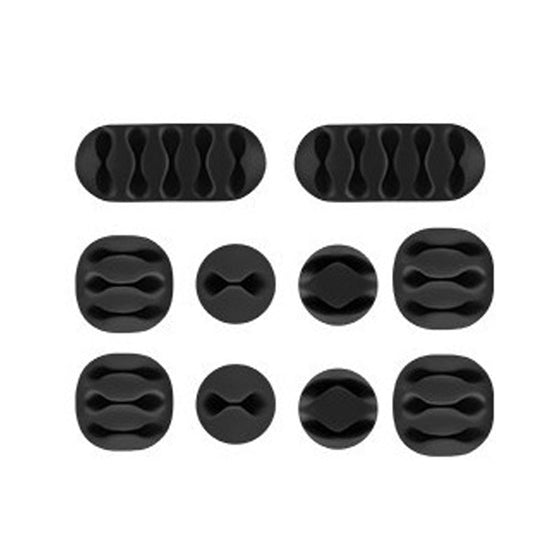 Kabelskyddssats med kabelklämmor (10 stycken)