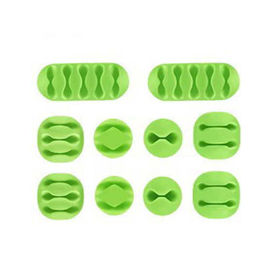 Kabelskyddssats med kabelklämmor (10 stycken)