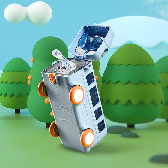 Bärbar vattenbehållare i bussform