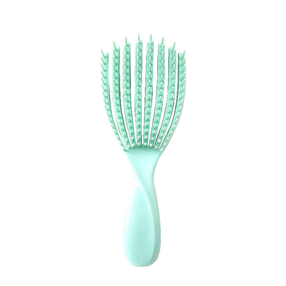 Ihålig fluffig kam för slätt hår