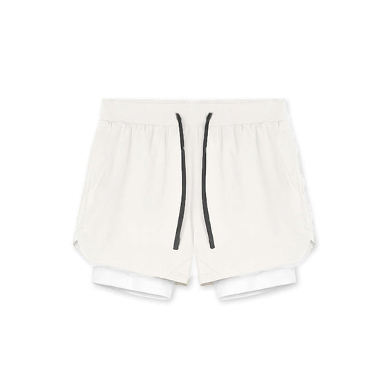 Löparshorts 2 i 1 för män