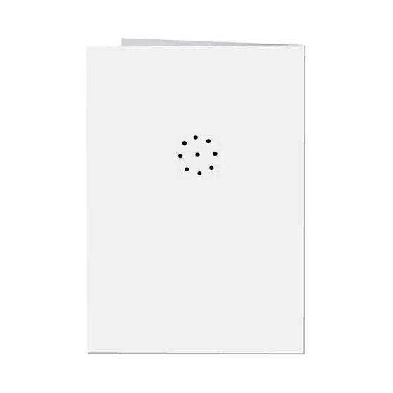 Handgjord tecknad ljudhälsningskort