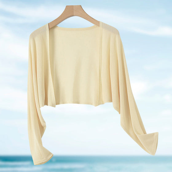 Håll dig sval och snygg solstickad kofta