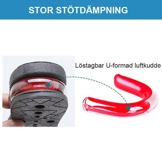 Avtagbar höjande innersula