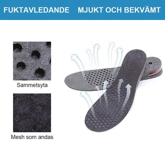 Avtagbar höjande innersula