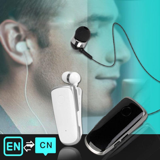 Bluetooth-headset med krag-clip