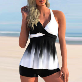 Gradient tankini set