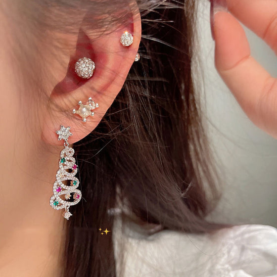 Glittrande julgranörhängen