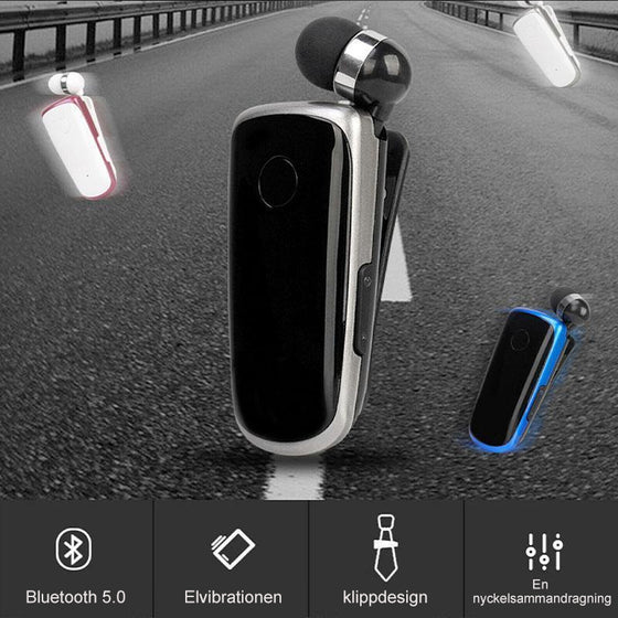 Bluetooth-headset med krag-clip