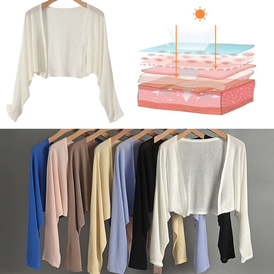 Håll dig sval och snygg solstickad kofta