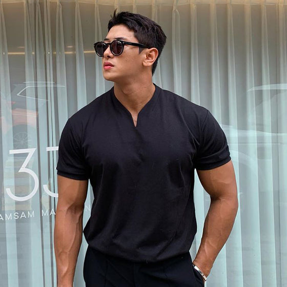 Kortärmad fitness T-shirt