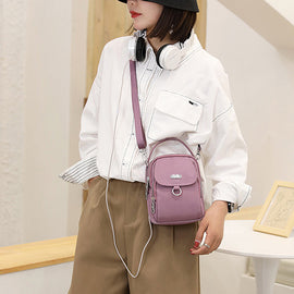 Lätt Vattentät Crossbody-väska med Flera Fickor