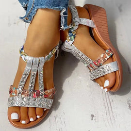 Lyxiga strandsandaler för damer