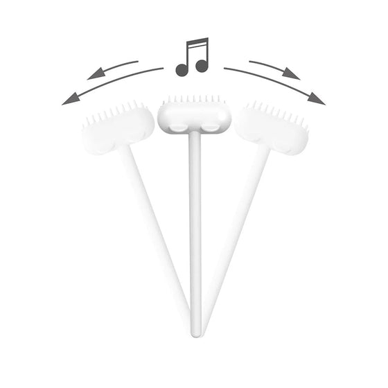 Massageborste för katter med långt skaft