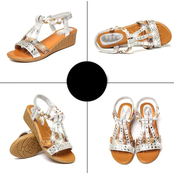 Lyxiga strandsandaler för damer