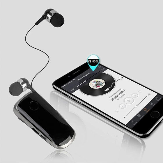 Bluetooth-headset med krag-clip