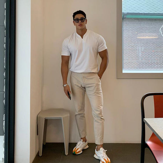 Kortärmad fitness T-shirt