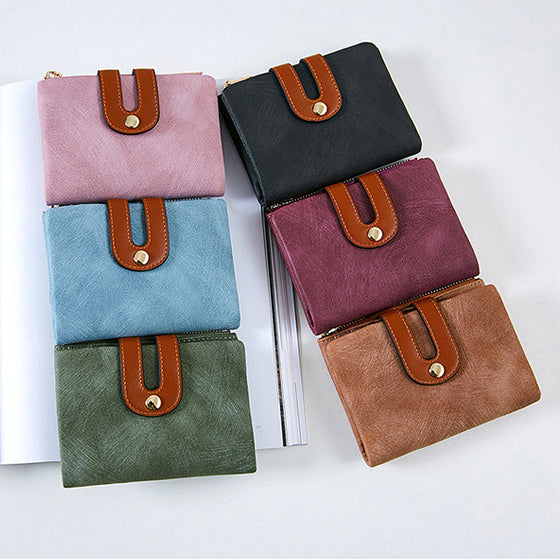 Spänne kontrast liten plånbok