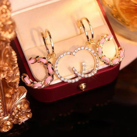 Dubbla "C" örhängen