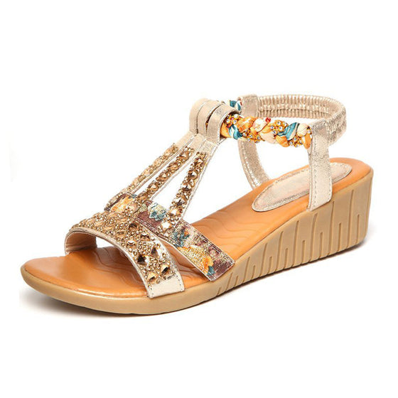 Lyxiga strandsandaler för damer