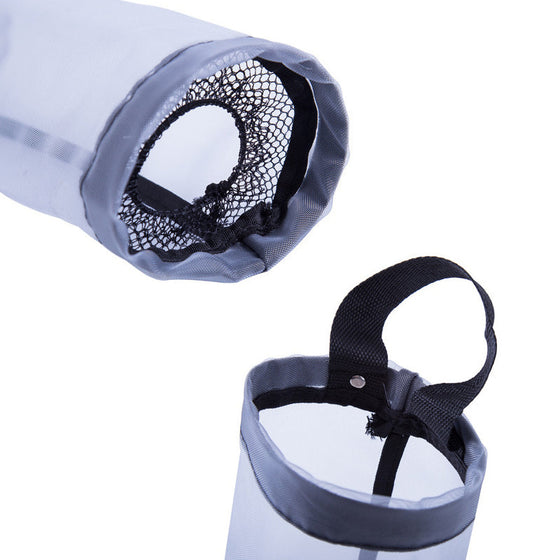 Hängande plastpåsarrangör