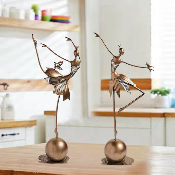 Förtrollande dansande trädgårdsflicka