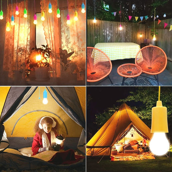 Färgglada tält LED-lampor
