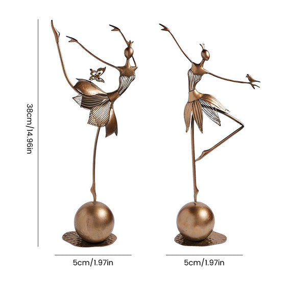 Förtrollande dansande trädgårdsflicka