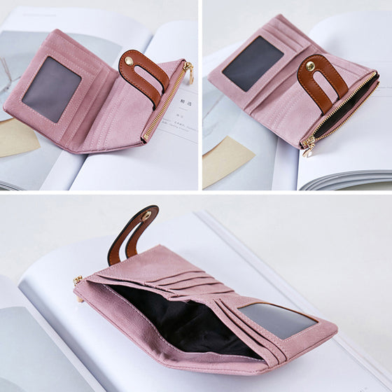 Spänne kontrast liten plånbok