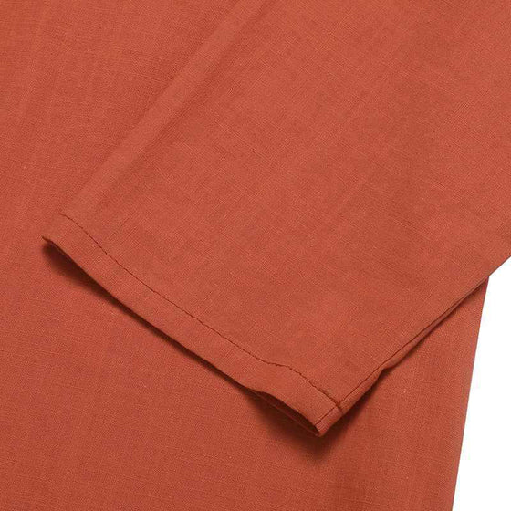 Enfärgad blus med skjortkrage