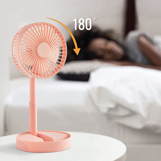 Mini hopfällbar teleskopisk telefonhållare Fläkt