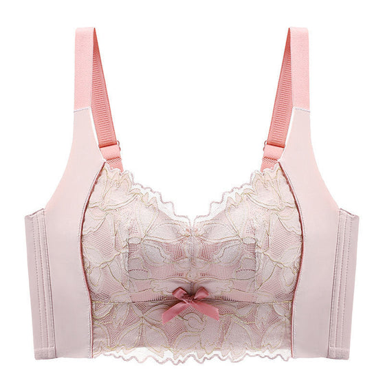 Trådlös spetsbh för kvinnor