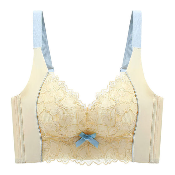 Trådlös spetsbh för kvinnor