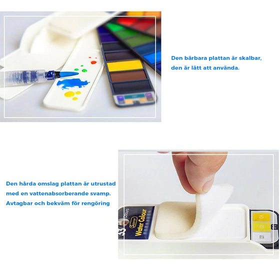 Solid gouache-pigmentpalett - låt din kreativitet tala!