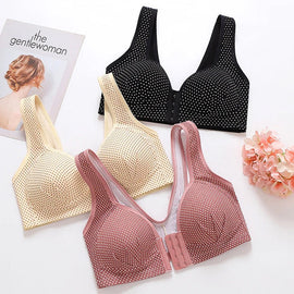Sexiga push up-bh:ar trådfria underkläder helkupa bomull