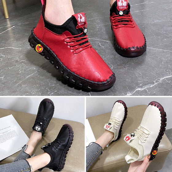 Mjuka skor med rund tå