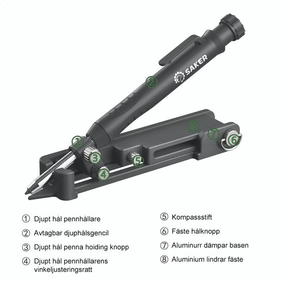 Multifunktions konstruktionspenna