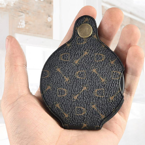 Nytt läderfodral med fällbart förstoringsglas