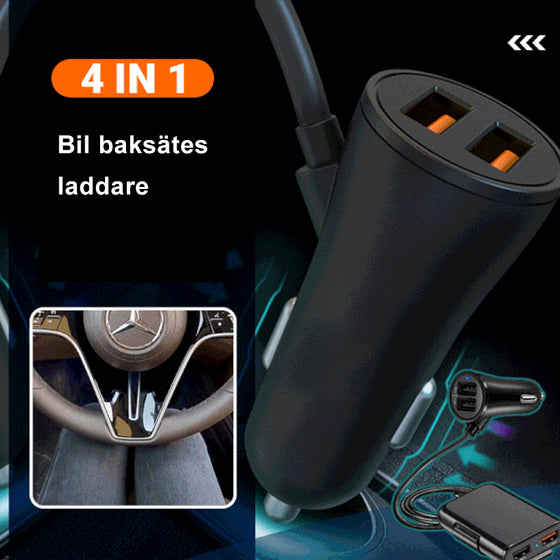 4 i 1 bilbaksätes laddare