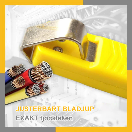 Justerbar kabelavdragningskniv