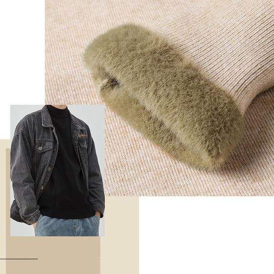 Halv Polotröja Fleece för Män